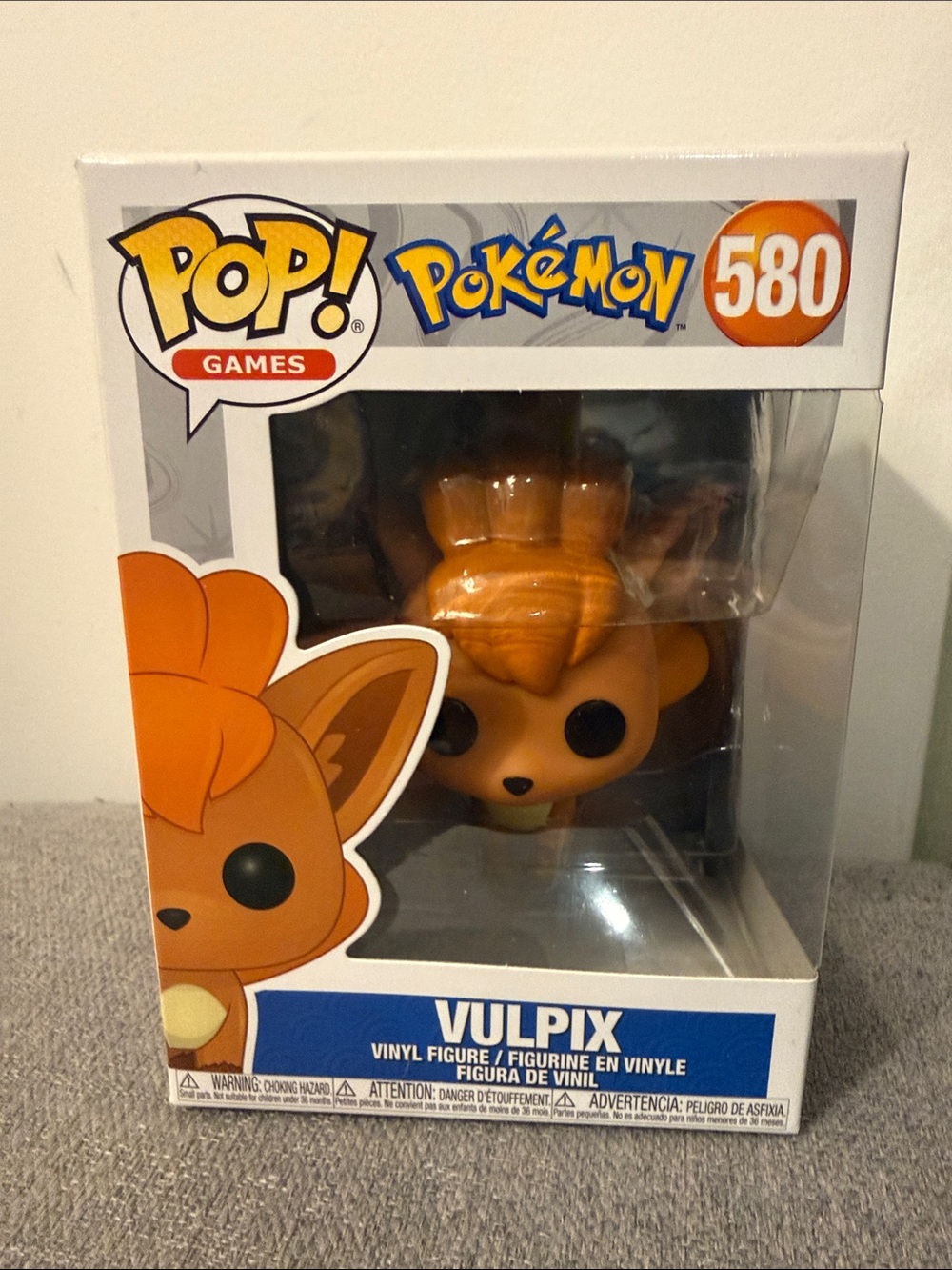 Funko Vulpix Vinyl Figure - Orange and Cream Colors